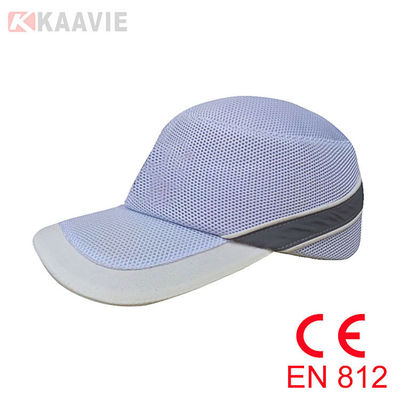 CE EN812 Bawełniana czapka bezpieczeństwa Baseball Style Płaskie haftowane logo