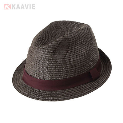 Dostosowane 58 cm zwykłe słomkowe kapelusze Panama Damskie kapelusze słomkowe na plażę do ochrony przed słońcem
