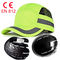 Regulowana czapka CE EN812 Hi Vi Green Bump 56 cm 60 cm Logo haftu