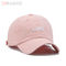 100% bawełna 5-panelowa czapka z daszkiem z zakrzywionym rondem Różowa czapka sportowa 58cm