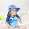 SGS Neck Flap Dziecięce czapki kubełkowe z szerokim rondem na letnią plażę