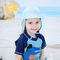 Regulowane czapki dziecięce z szerokim rondem UV 50+ 100% bawełna