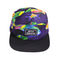 Custom Flap Brim Haftowana czapka Snapback 5-panelowa w kolorze Pantone