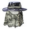 62cm UPF 50+ Zewnętrzna ochrona przed promieniowaniem UV Unisex kapelusz typu Bucket z osłoną na szyję