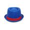 Unisex kapelusz Fedora Panama Trilby Regulowany niebieski kolor Niestandardowe logo 56 cm