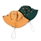 Bawełniany odkryty w pełni haftowany kapelusz rybacki z paskiem pod brodą 55 cm