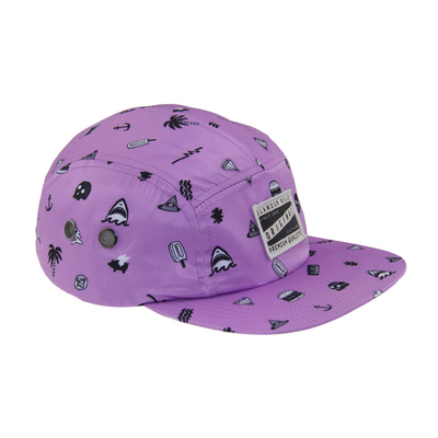 Zastosowalny Całkowicie Drukowany 5 Panel Camping Baseball Cap For Summer