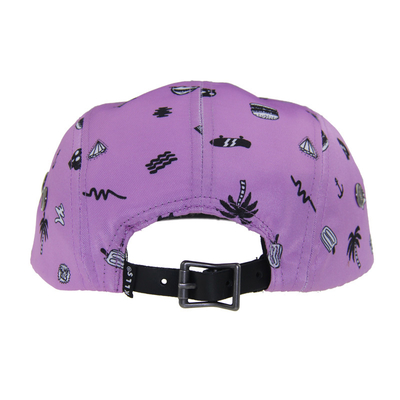 Zastosowalny Całkowicie Drukowany 5 Panel Camping Baseball Cap For Summer