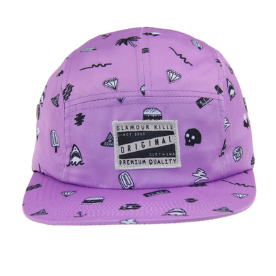 Zastosowalny Całkowicie Drukowany 5 Panel Camping Baseball Cap For Summer
