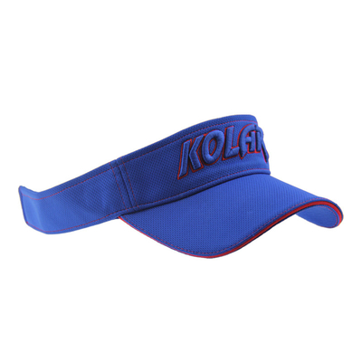 Dorośli Polymesh Visor Słoneczny Kobiety Kapelusze Custom Puff Embroidery Logo