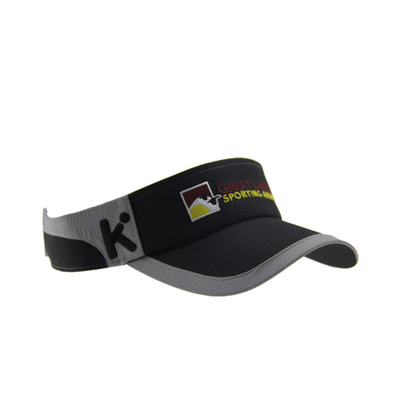 Laty Polymesh Embroidery Sport Visor Caps z zakrzywionym szczytem