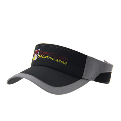 Laty Polymesh Embroidery Sport Visor Caps z zakrzywionym szczytem