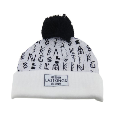 Mężczyźni Mikro Fleece Cuff Płytkowane kapelusze z broderią Logo dostosowane