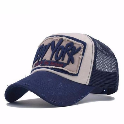 Vintage regulowany 5 panel trucker kapelusz mężczyźni kobiety lato umyte trucker kapelusz