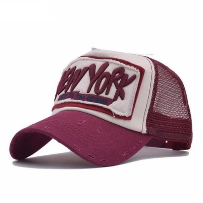 Vintage regulowany 5 panel trucker kapelusz mężczyźni kobiety lato umyte trucker kapelusz