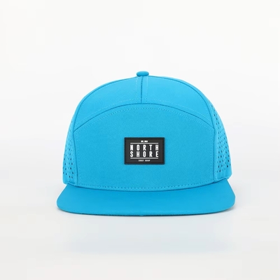Niestandardowy przedni płaski szczyt Snapback Środkowy profil 7 Panel Snapback Kapelusz
