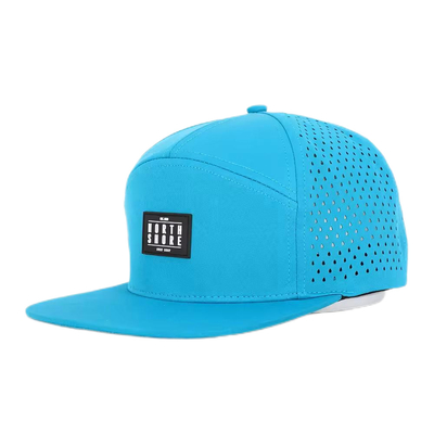 Niestandardowy przedni płaski szczyt Snapback Środkowy profil 7 Panel Snapback Kapelusz