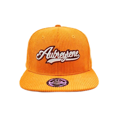 Unisex Konstruowany 6 Panel Snapback Kapelusz Corduroy Flat Peak Mid Profile Snapback