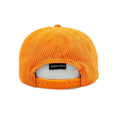 Unisex Konstruowany 6 Panel Snapback Kapelusz Corduroy Flat Peak Mid Profile Snapback