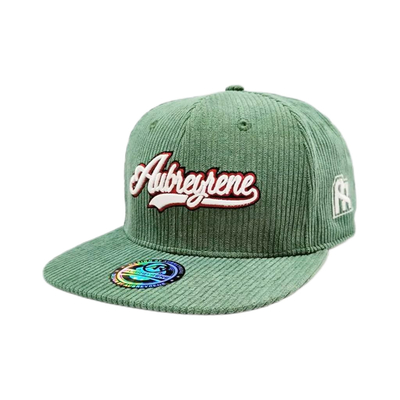 Unisex Konstruowany 6 Panel Snapback Kapelusz Corduroy Flat Peak Mid Profile Snapback