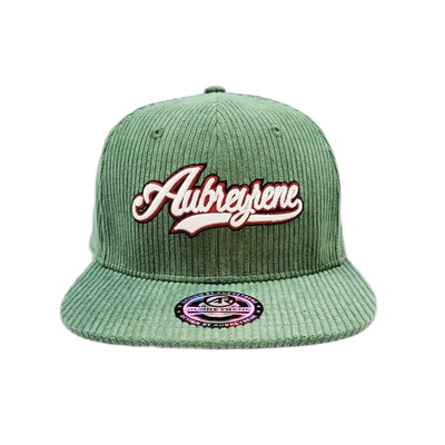 Unisex Konstruowany 6 Panel Snapback Kapelusz Corduroy Flat Peak Mid Profile Snapback