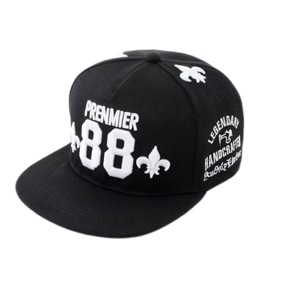 Wytrzymała wełna 5 Panel Snapback Kapelusz 3D haftowanie Baseball Cap personalizable