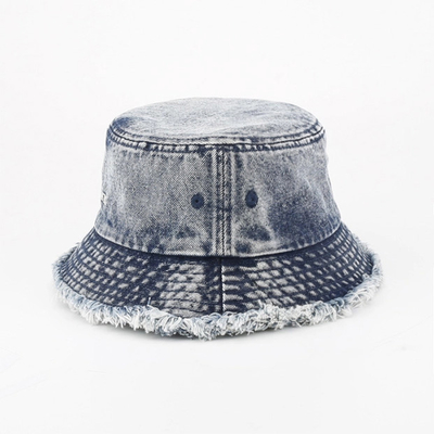 OEM ODM Myte Szczerze Krawędzie Jeans Bucket Hat Vintage Klasyczny Bucket Hat