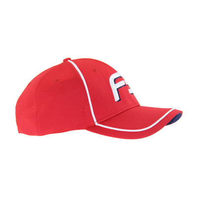 Czerwony logo wyświetlone Baseball Cap Unisex niskim profilu regulowane Casual Kapelusze