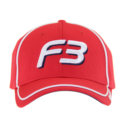 Czerwony logo wyświetlone Baseball Cap Unisex niskim profilu regulowane Casual Kapelusze