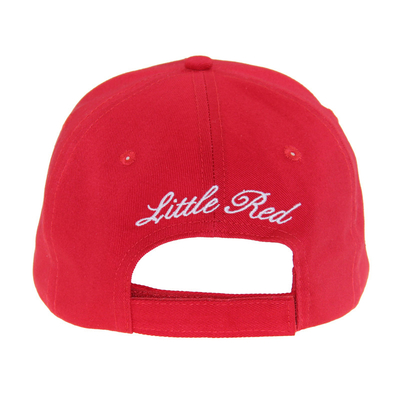 6 Panel Czerwony bawełniany haftowanie Baseball Caps, Unisex niskiego profilu regulowane kapelusze