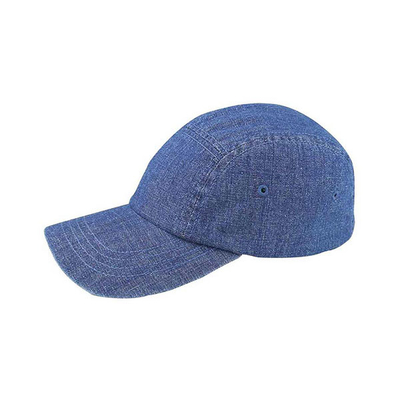 5 Panelowe czapki bejsbolowe z denimu, modne, regulowane czapki męskie i kobiece