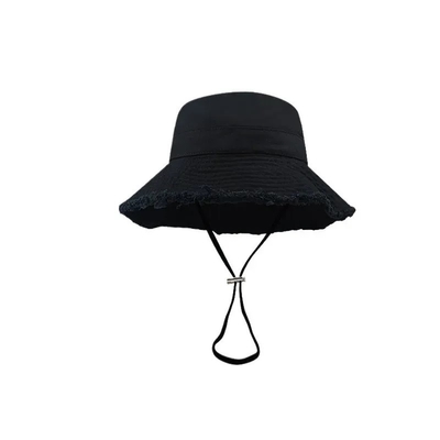 Sun Prevent Cotton Canvas Wide Brim Bucket Hat Beach Bucket Hat Stylowy