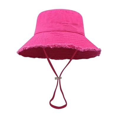 Sun Prevent Cotton Canvas Wide Brim Bucket Hat Beach Bucket Hat Stylowy