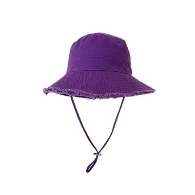Sun Prevent Cotton Canvas Wide Brim Bucket Hat Beach Bucket Hat Stylowy