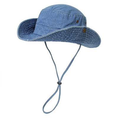 Unisex Denim Wymywany Babski Kapelusz Złożony Kapelusz Rybaka Ochrona UV
