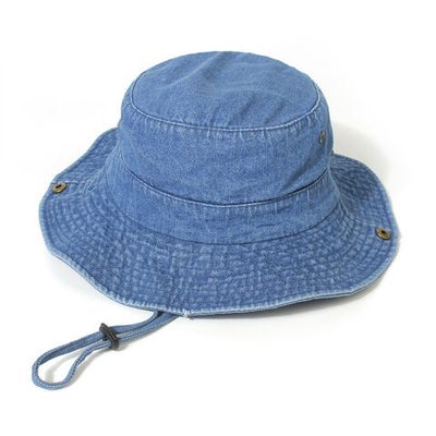 Unisex Denim Wymywany Babski Kapelusz Złożony Kapelusz Rybaka Ochrona UV