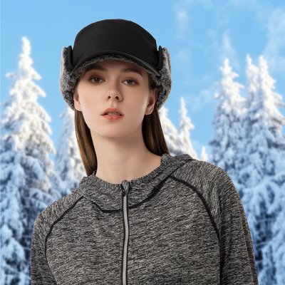Mężczyźni lub kobiety Kapelusze zimowe Ciepłe klapki na uszach Kapelusz z pełną podszewką False Fur Baseball Cap Trapper Kapelusze myśliwe