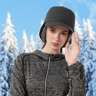 Mężczyźni lub kobiety Kapelusze zimowe Ciepłe klapki na uszach Kapelusz z pełną podszewką False Fur Baseball Cap Trapper Kapelusze myśliwe