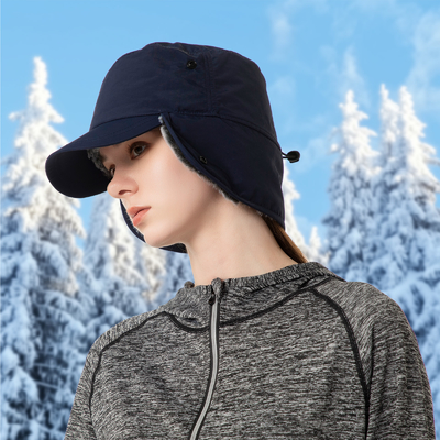 Mężczyźni lub kobiety Kapelusze zimowe Ciepłe klapki na uszach Kapelusz z pełną podszewką False Fur Baseball Cap Trapper Kapelusze myśliwe