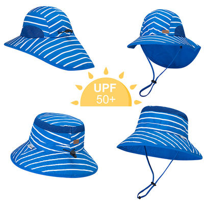 Odporne na promieniowanie UV 50+ UPF z szerokim rondem dziecięce czapki przeciwsłoneczne UV z klapką na szyję 43 cm 55 cm
