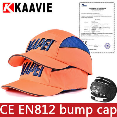 CE EN812 Hi Vis Bump Cap Safety Baseball Style Odporny na uderzenia