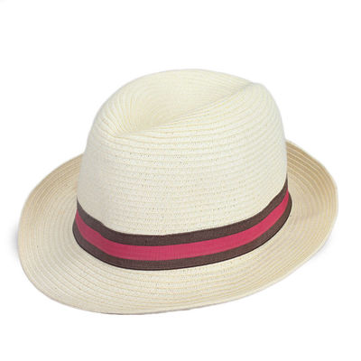 Outdoor Vacation Męski czarny słomkowy kapelusz fedora Damski lato 54cm 58cm