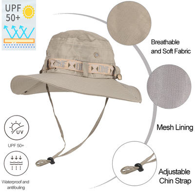 Hunting Outdoor Oddychająca czapka turystyczna Niestandardowe logo Projektant Upf 50 Wiadro wędkarskie H