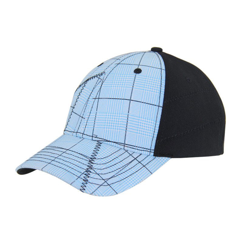 Mody 6 Panel Check bawełniana hafta Baseball Caps, Low Profile regulowalny mężczyzn i kobiet Cap
