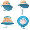 Regulowane czapki dziecięce z klapką na szyję 46 cm Ochrona przed promieniowaniem UV OEM ODM