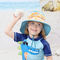 Regulowane czapki dziecięce z klapką na szyję 46 cm Ochrona przed promieniowaniem UV OEM ODM