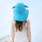 Animal Anti UV Wiadro dla dzieci UPF 50+ Wide Brim kolor niebieski