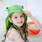 Flap Upf50+ Regulowany kapelusz przeciwsłoneczny z szerokim rondem Czapki letnie dla dzieci