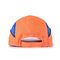 Pomarańczowy kapelusz z niebieskim haftem Czapka z daszkiem Przełęcz CE EN812 Czapka z daszkiem mała ilość