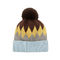 Zimowa czapka unisex ze sztucznego futra z pomponem Śliczna wielokolorowa zatwierdzona przez SGS